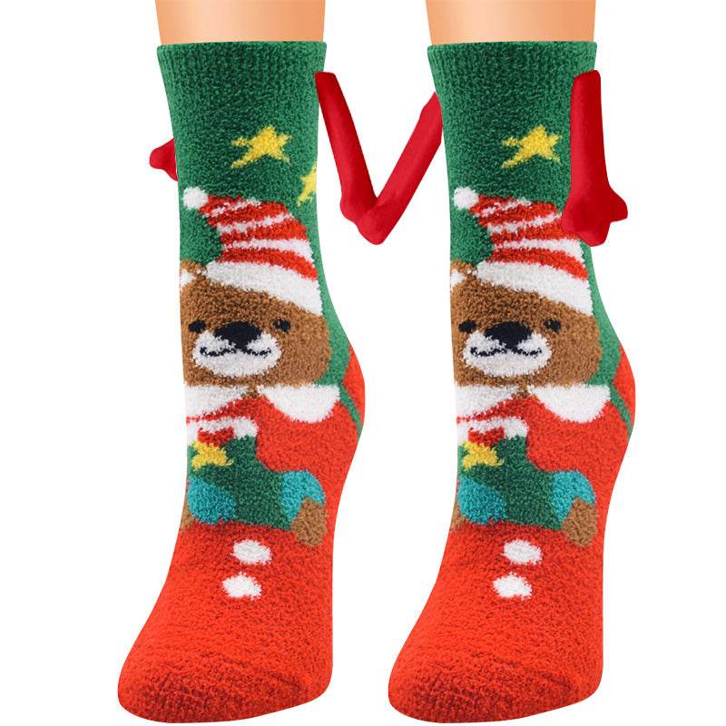 BuyHand-In-Hand Mangetic Christmas Socks - Goodlifebean Plushies | Stuffed Animals