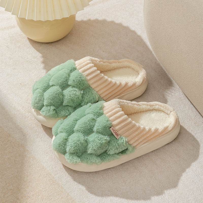 Shop Honeycomb: Fluffy Plush Slippers | Warm Indoor Slippers - Goodlifebean Plushie | Stuffed Animal