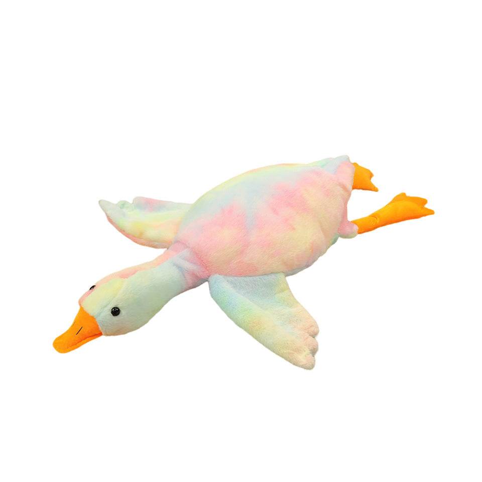 BuyRainbow Feathered Giant Goose Plush - Goodlifebean Plushies | Stuffed Animals