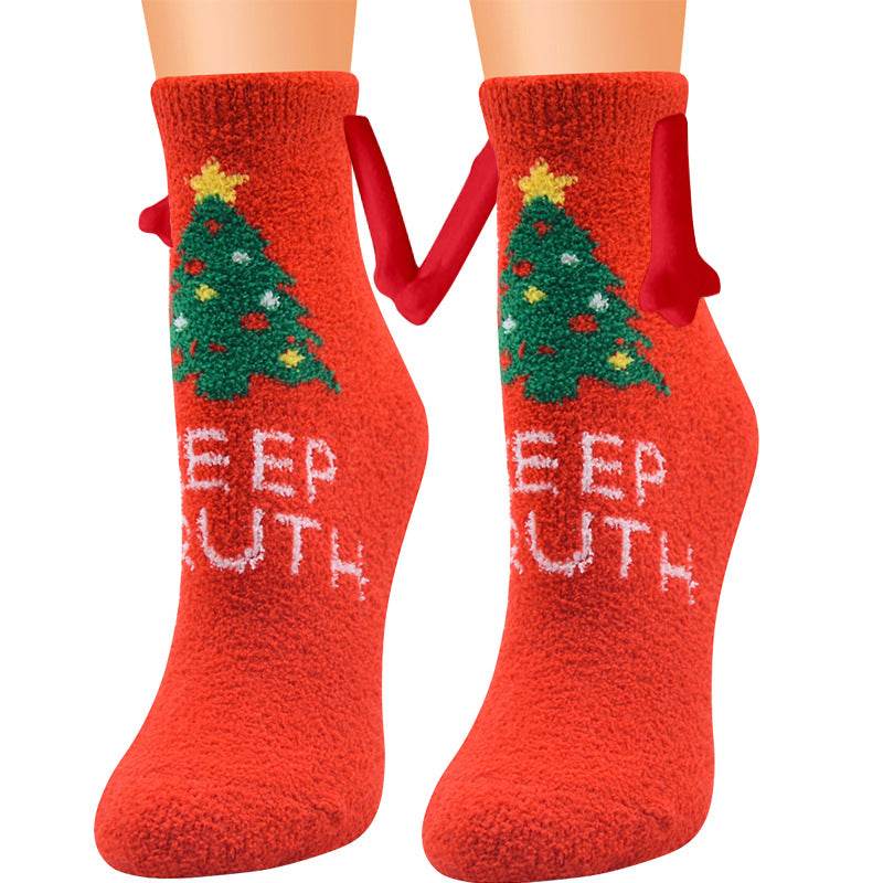 BuyHand-In-Hand Mangetic Christmas Socks - Goodlifebean Plushies | Stuffed Animals