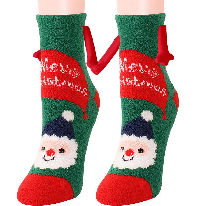 BuyHand-In-Hand Mangetic Christmas Socks - Goodlifebean Plushies | Stuffed Animals