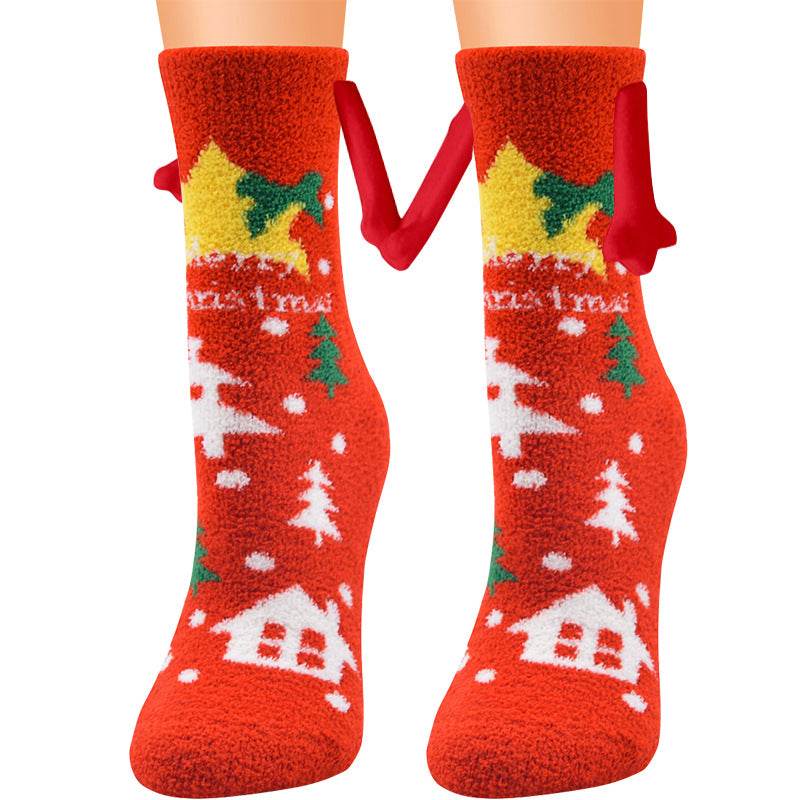 BuyHand-In-Hand Mangetic Christmas Socks - Goodlifebean Plushies | Stuffed Animals