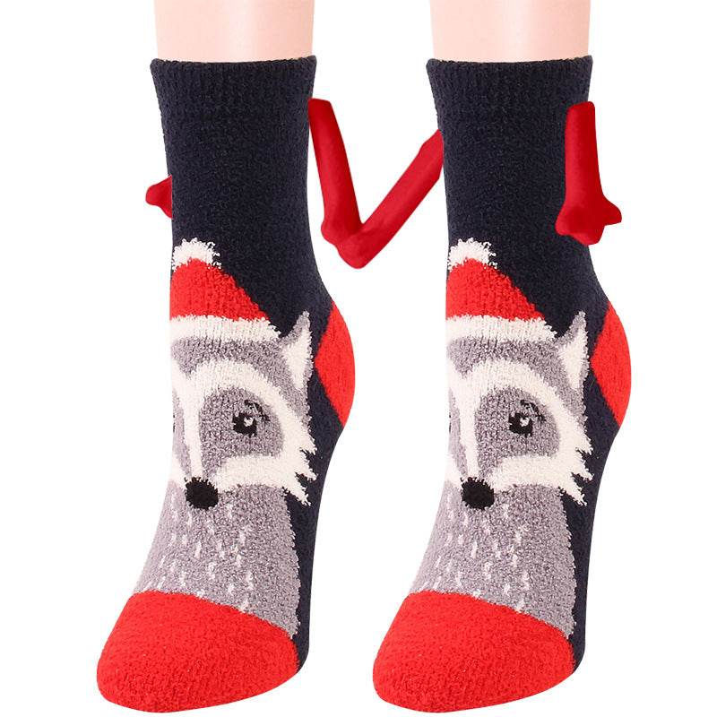 BuyHand-In-Hand Mangetic Christmas Socks - Goodlifebean Plushies | Stuffed Animals