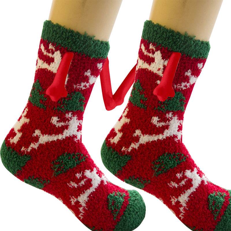 BuyHand-In-Hand Mangetic Christmas Socks - Goodlifebean Plushies | Stuffed Animals