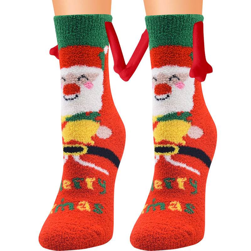 BuyHand-In-Hand Mangetic Christmas Socks - Goodlifebean Plushies | Stuffed Animals