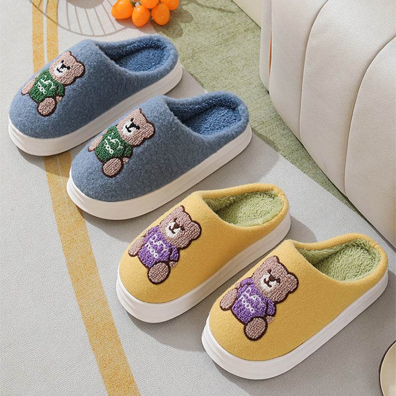 Shop Cute Teddy bear Slippers | Warm Indoor Slippers - Goodlifebean Plushie | Stuffed Animal