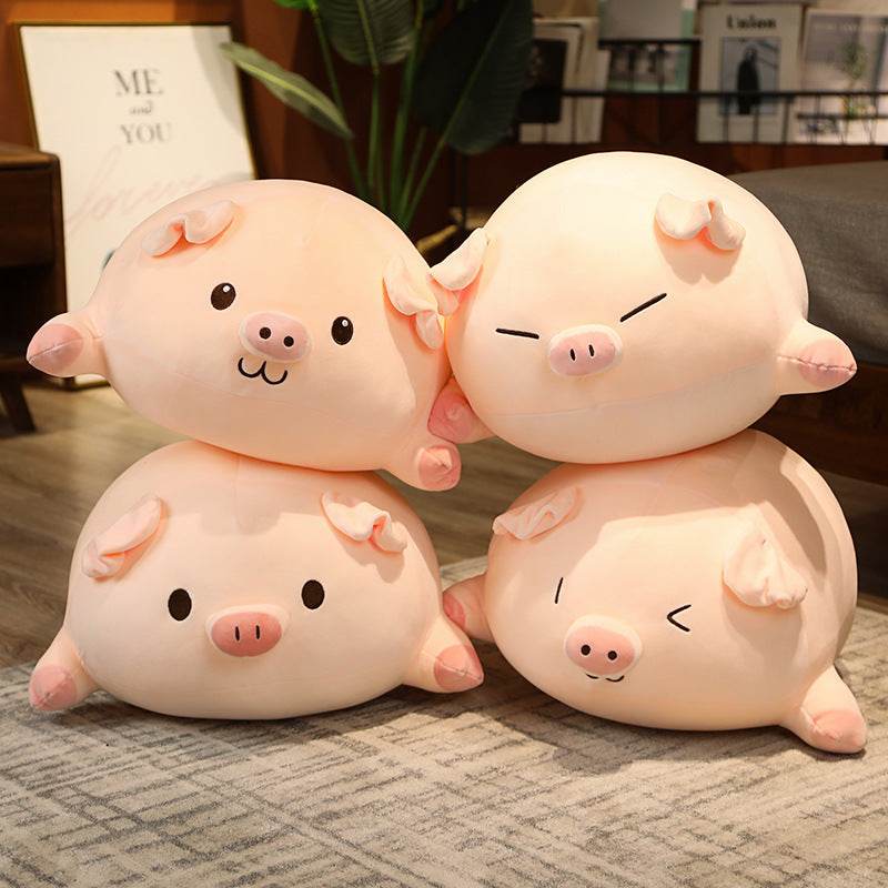 Shop Evie: Chonky Chubby Piggy Plushie | Stuffed Animal Pig - Goodlifebean Plushie | Stuffed Animal