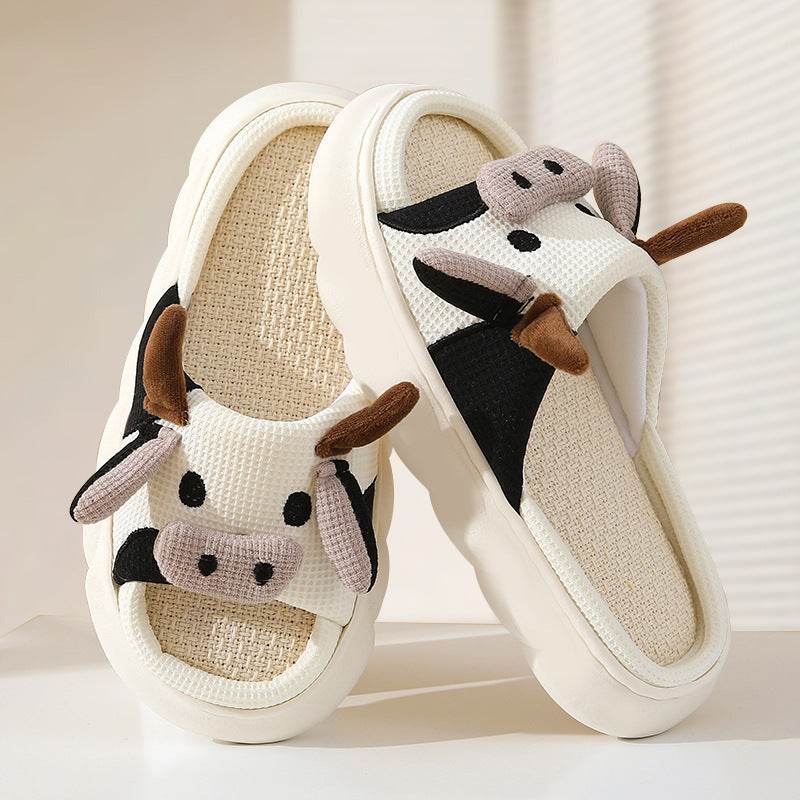 Shop Cowzy Kawaii Slippers | Cute Cow Slippers - Goodlifebean Plushie | Stuffed Animal