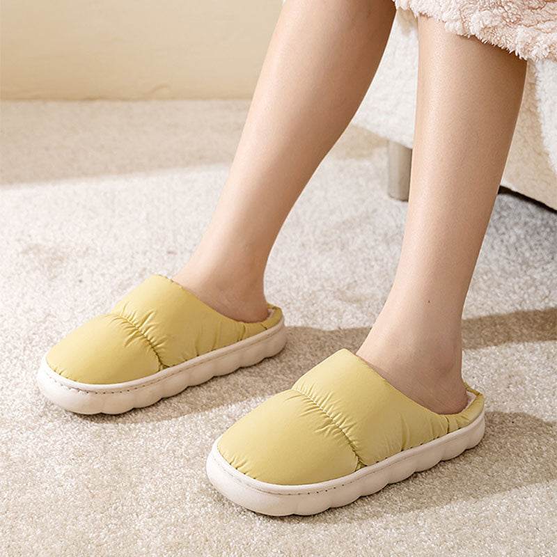 Shop QuiltedCozy: Plush Indoor Warm Slippers - Goodlifebean Plushie | Stuffed Animal