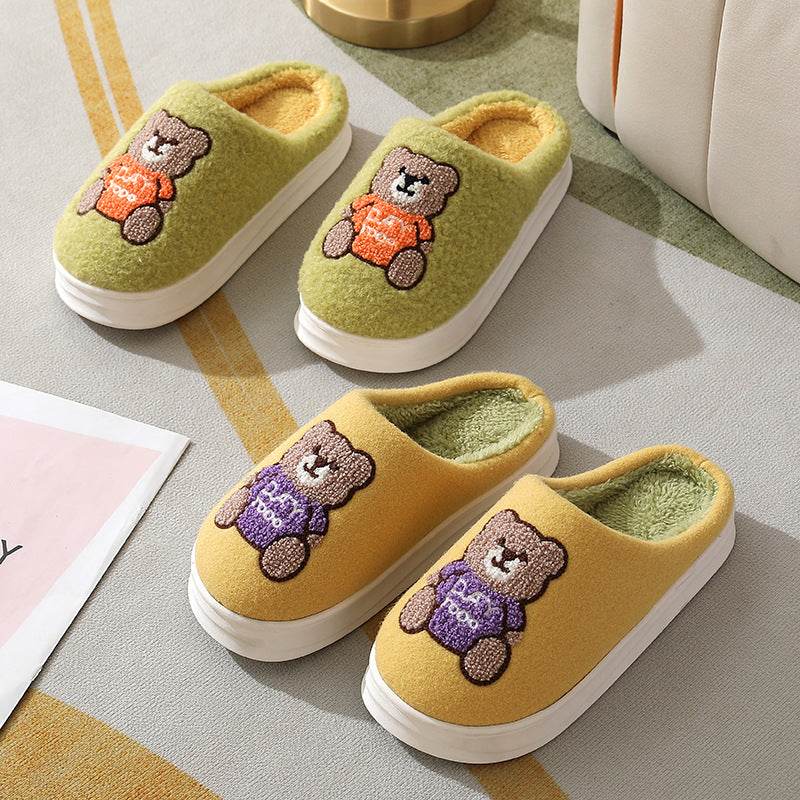 Shop Cute Teddy bear Slippers | Warm Indoor Slippers - Goodlifebean Plushie | Stuffed Animal