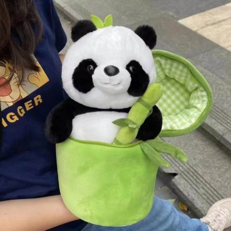 BuyKawaii Panda Plushie Inside Bamboo | Cute Panda Plushie - Goodlifebean Plushies | Stuffed Animals