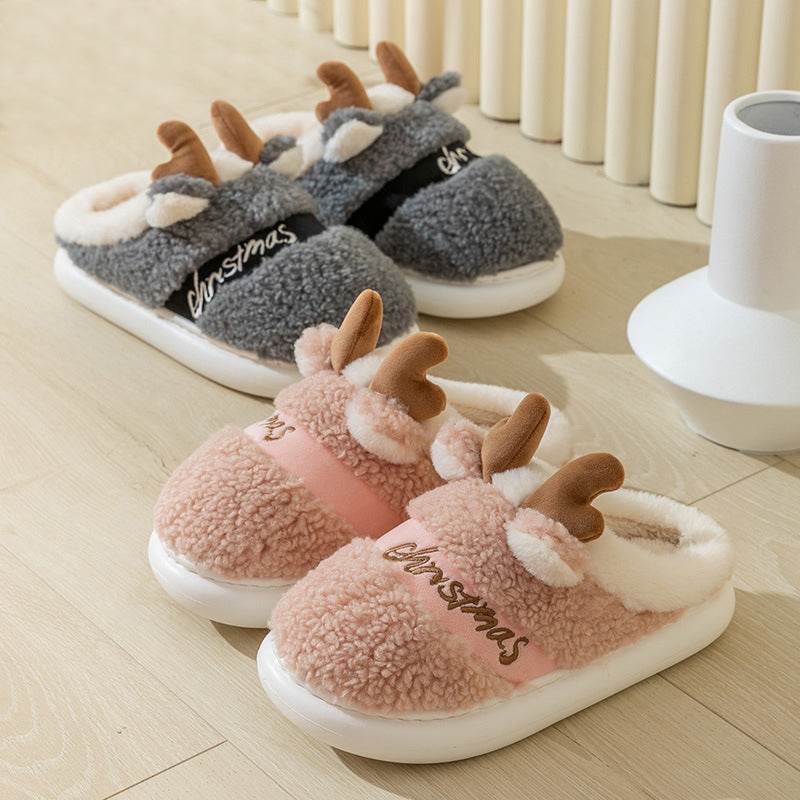 BuySanta's Snuggle Warm Fuzzy Slippers - Goodlifebean Plushies | Stuffed Animals