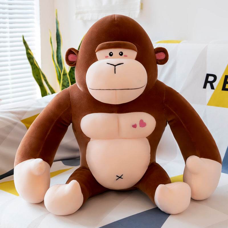 BuyCute Buffed Up Muscular Gorilla Plushie - Goodlifebean Plushies | Stuffed Animals