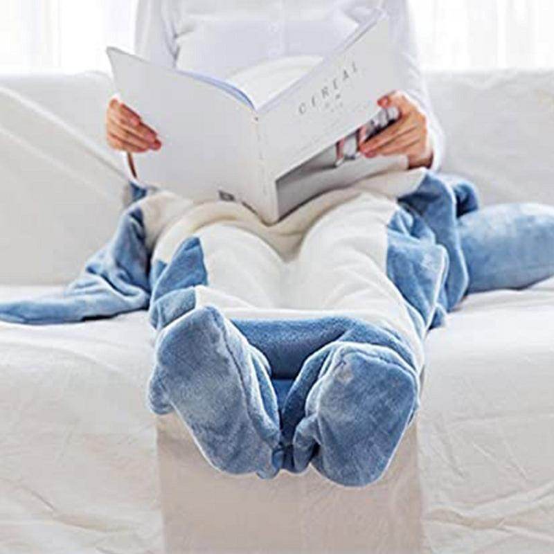 BuyCozy Sharkie™: Cozy Shark Hoodie Blanket For Adults - Goodlifebean Plushies | Stuffed Animals