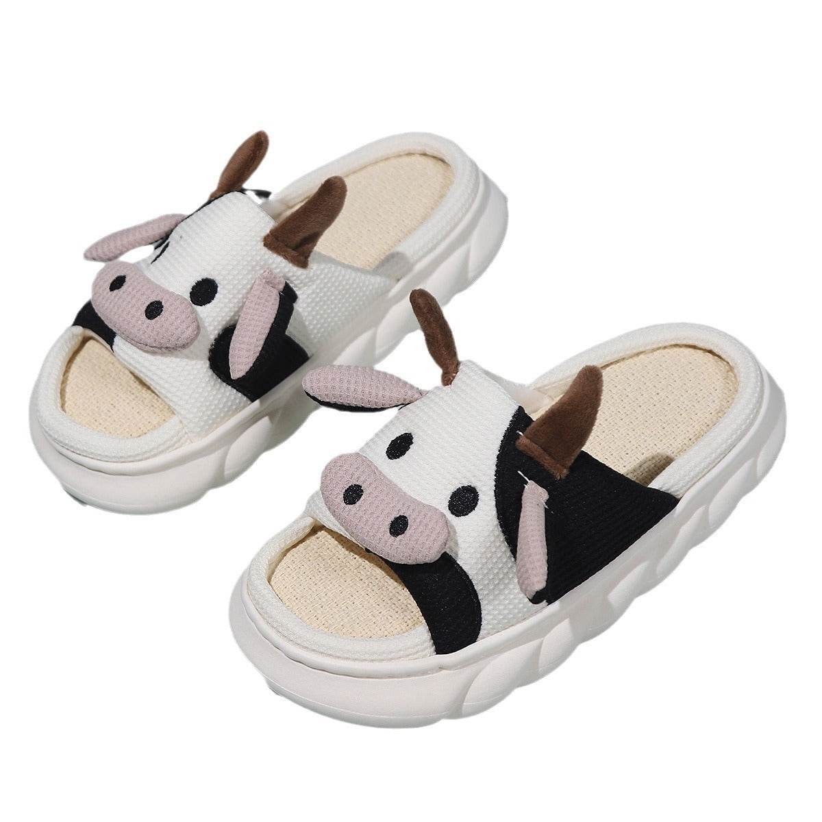 Shop Cowzy Kawaii Slippers | Cute Cow Slippers - Goodlifebean Plushie | Stuffed Animal
