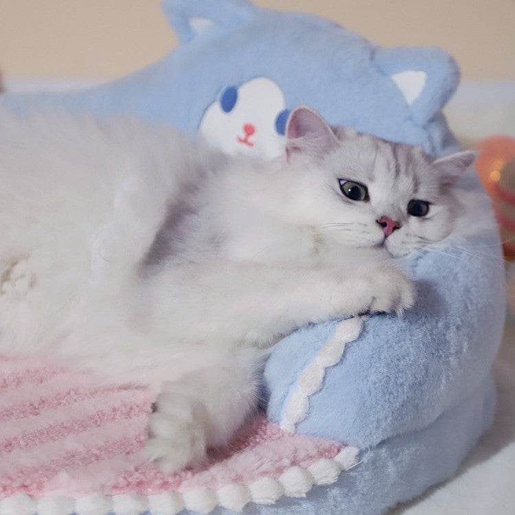 BuyKawaii Plush Cat Bed - Goodlifebean Plushies | Stuffed Animals