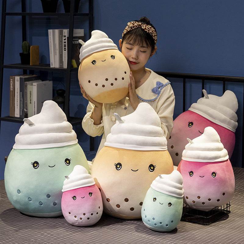 BuyBoba Ice Cream Plushie | Bubble Tea Plushie - Goodlifebean Plushies | Stuffed Animals