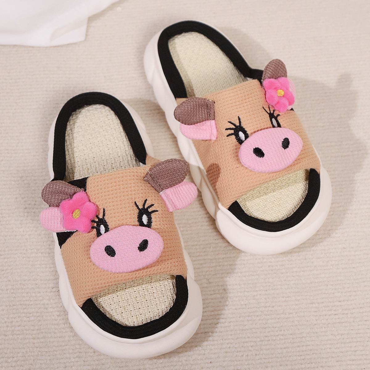 Shop Cowzy Kawaii Slippers | Cute Cow Slippers - Goodlifebean Plushie | Stuffed Animal