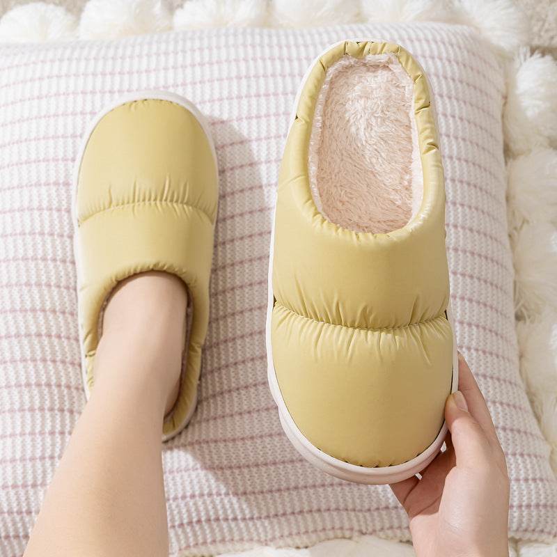 Shop QuiltedCozy: Plush Indoor Warm Slippers - Goodlifebean Plushie | Stuffed Animal