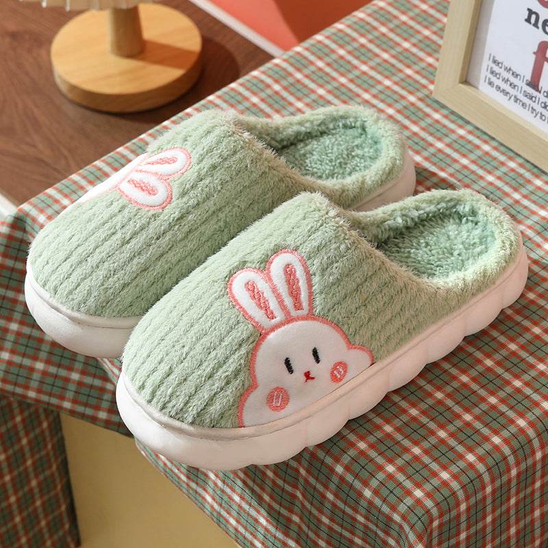 Shop Cute Rabbit Plush Fleece Slippers - Goodlifebean Plushie | Stuffed Animal