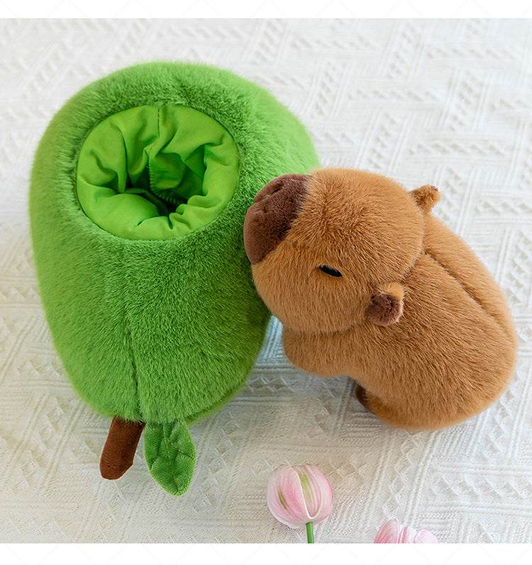 Shop Plush Toy Avocado Capybara Pillow - Goodlifebean Plushie | Stuffed Animal