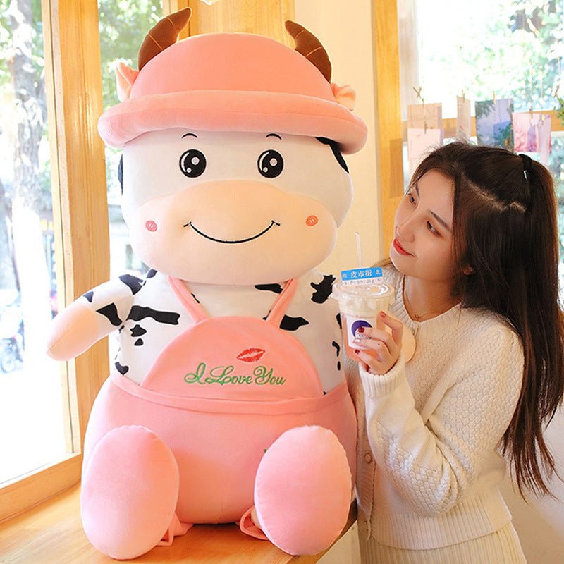 Cute Swiss Cow Plushie | Giant Stuffed Animal Cow - Goodlifebean Stuffed Animals