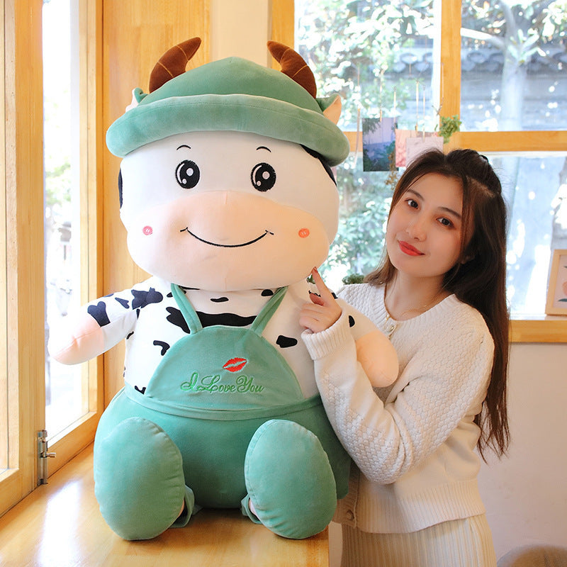 Cute Swiss Cow Plushie | Giant Stuffed Animal Cow