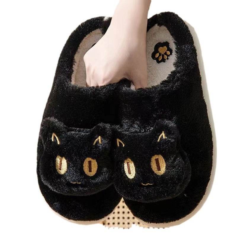 Shop Kawaii Fluffy Cat Plush Slippers - Goodlifebean Plushie | Stuffed Animal