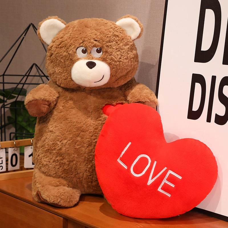 BuyMr Cocoa: Love-Struck Brown Bear - Goodlifebean Plushies | Stuffed Animals