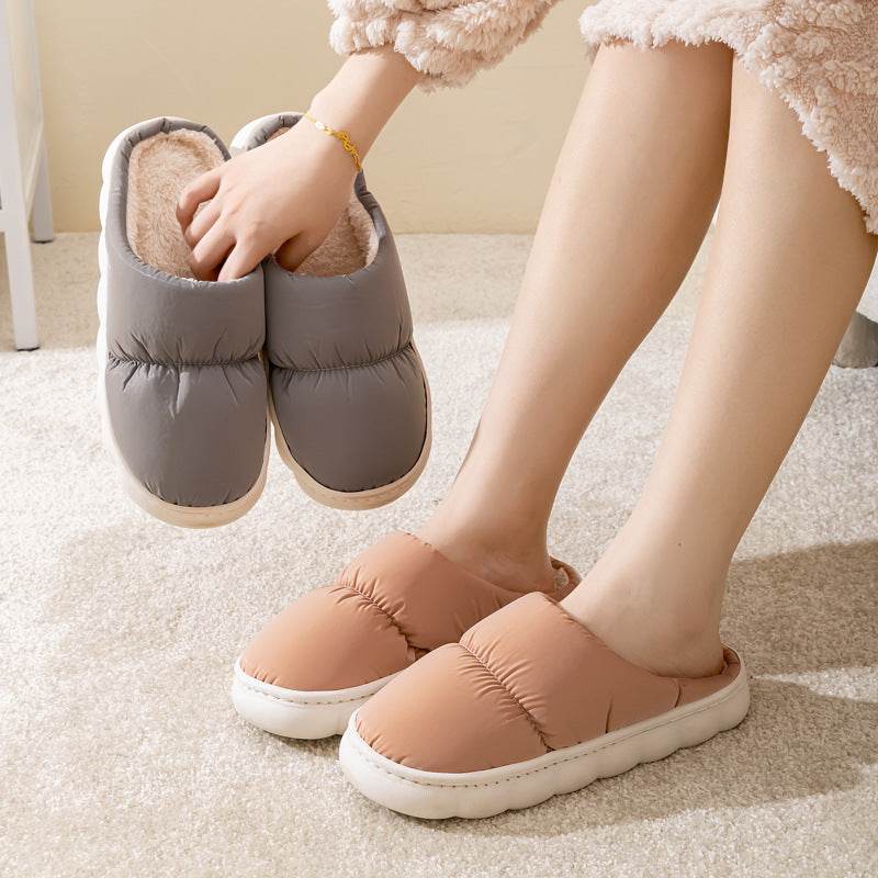 Shop QuiltedCozy: Plush Indoor Warm Slippers - Goodlifebean Plushie | Stuffed Animal