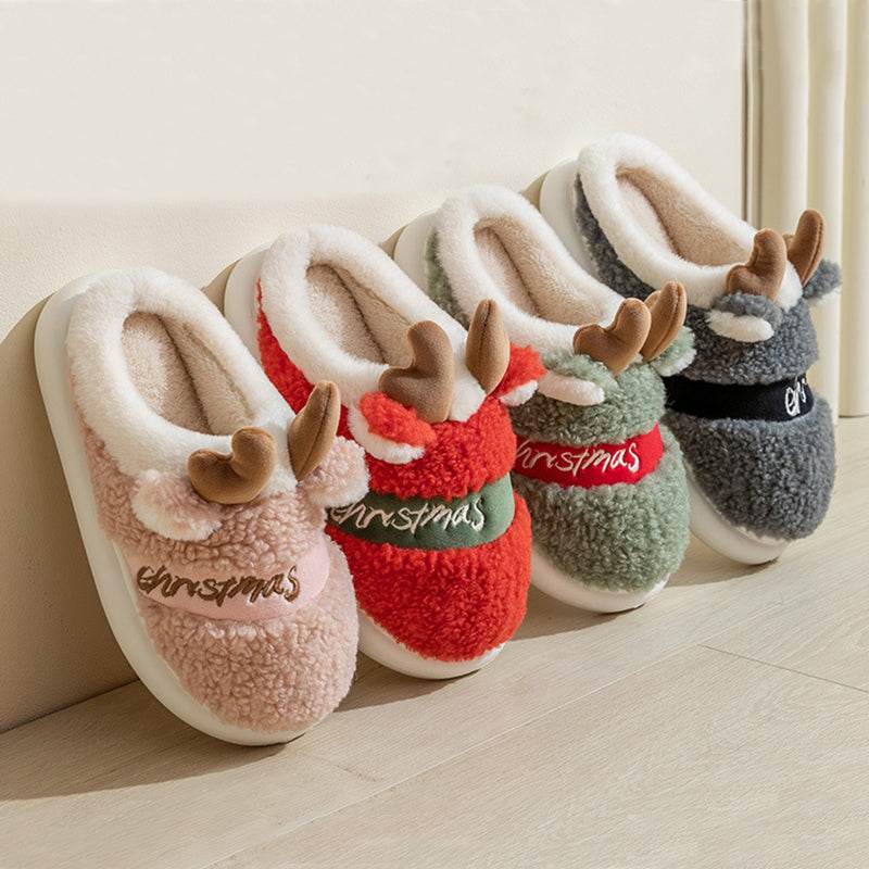 BuySanta's Snuggle Warm Fuzzy Slippers - Goodlifebean Plushies | Stuffed Animals