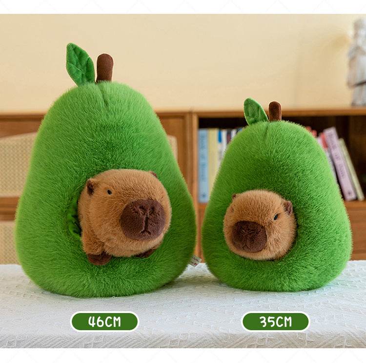 Shop Plush Toy Avocado Capybara Pillow - Goodlifebean Plushie | Stuffed Animal