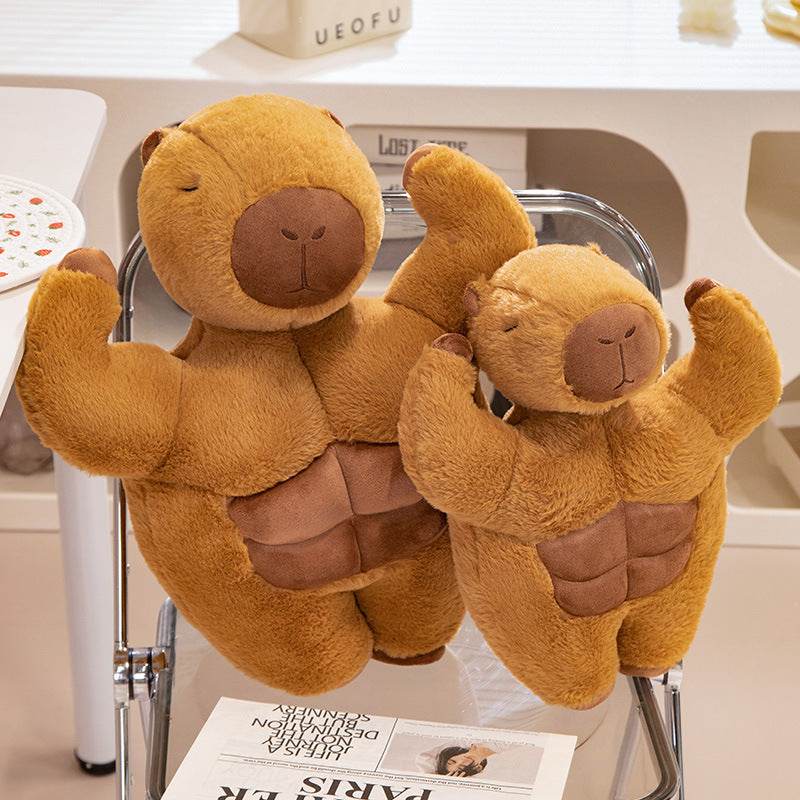 Shop Buffed Up Capybara Plushie - Goodlifebean Plushie | Stuffed Animal