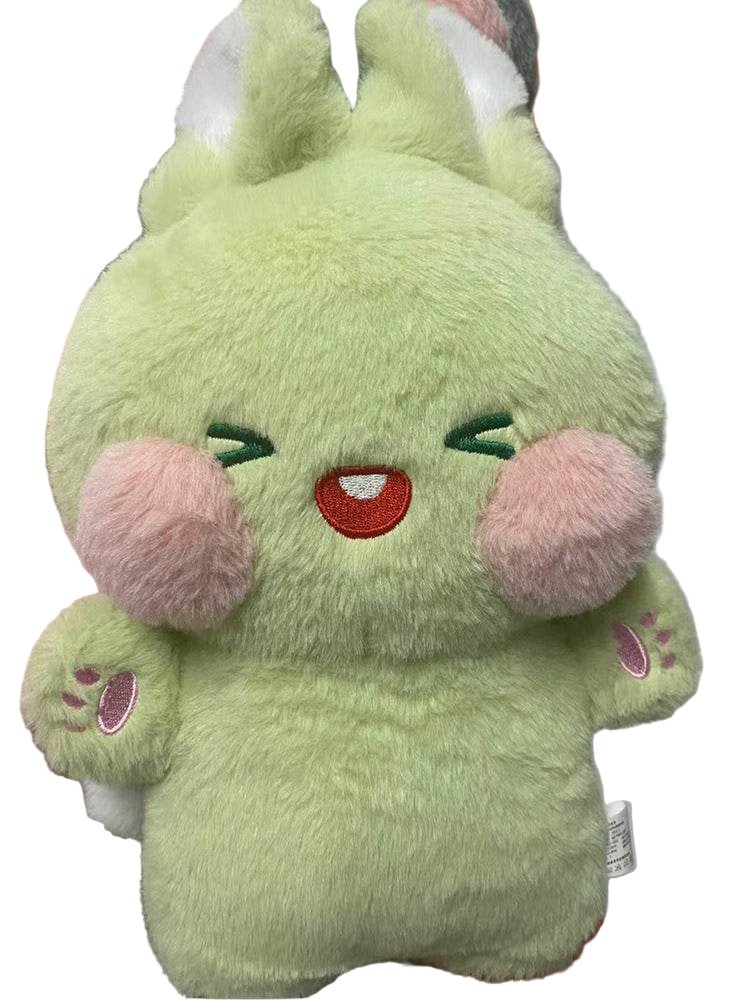 Buttons: Fluffy White Kawaii Bunny | Stuffed Animal Bunny - Goodlifebean Stuffed Animals