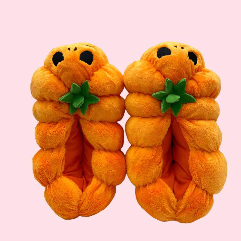 Shop Jack-o'-Lounge Slippers | Spooky Halloweem Slippers - Goodlifebean Plushies | Stuffed Animals