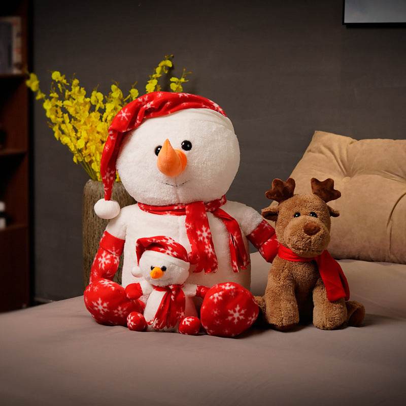 BuyCute Snowman and Rudolf Plushie - Goodlifebean Plushies | Stuffed Animals