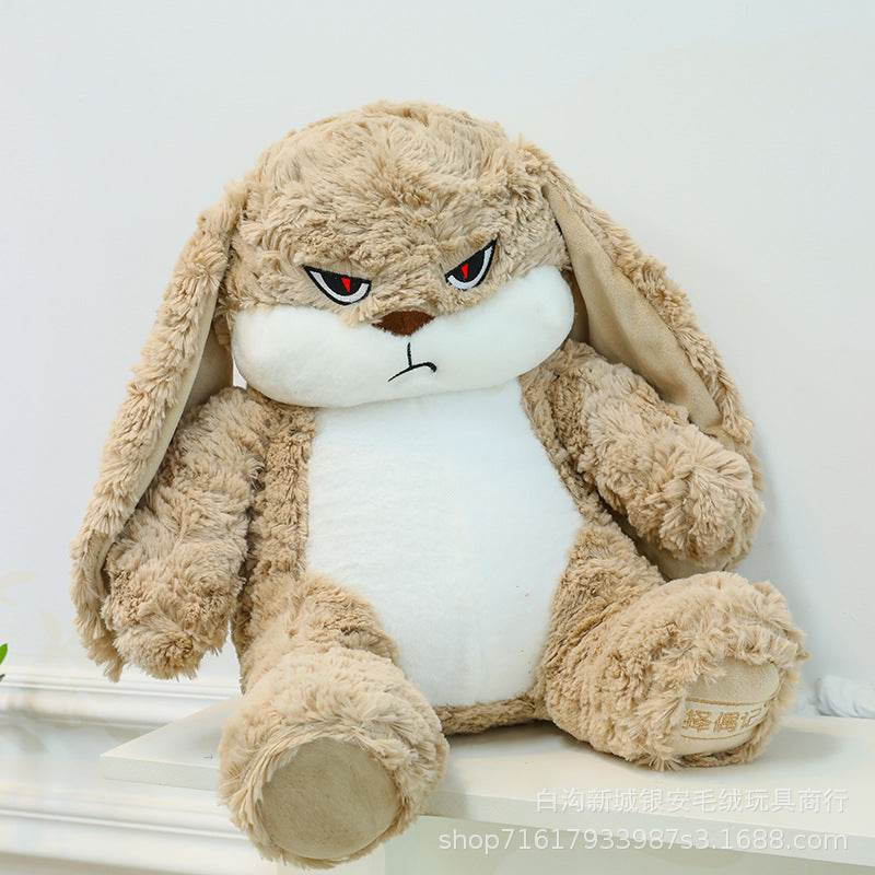 Shop Grumpy Rabbit Bunny Plushie - Goodlifebean Plushie | Stuffed Animal
