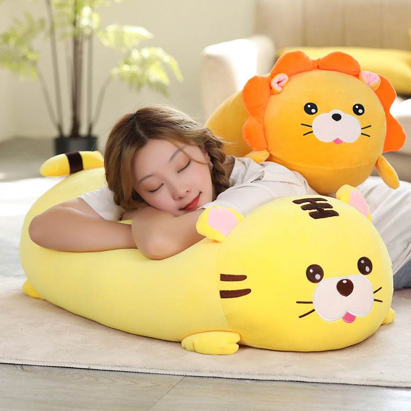 BuyWild Body Pillow Plush | Tiger Lion Plush - Goodlifebean Plushies | Stuffed Animals