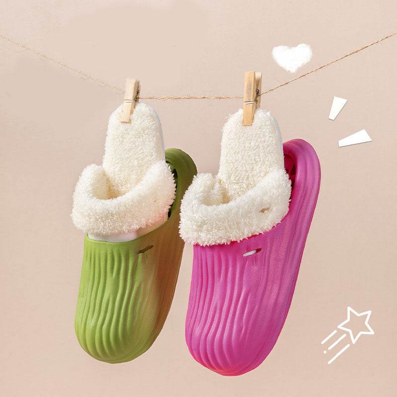 Shop CozySwap: Indoor-Outdoor Slippers with Detachable Fur - Goodlifebean Plushie | Stuffed Animal