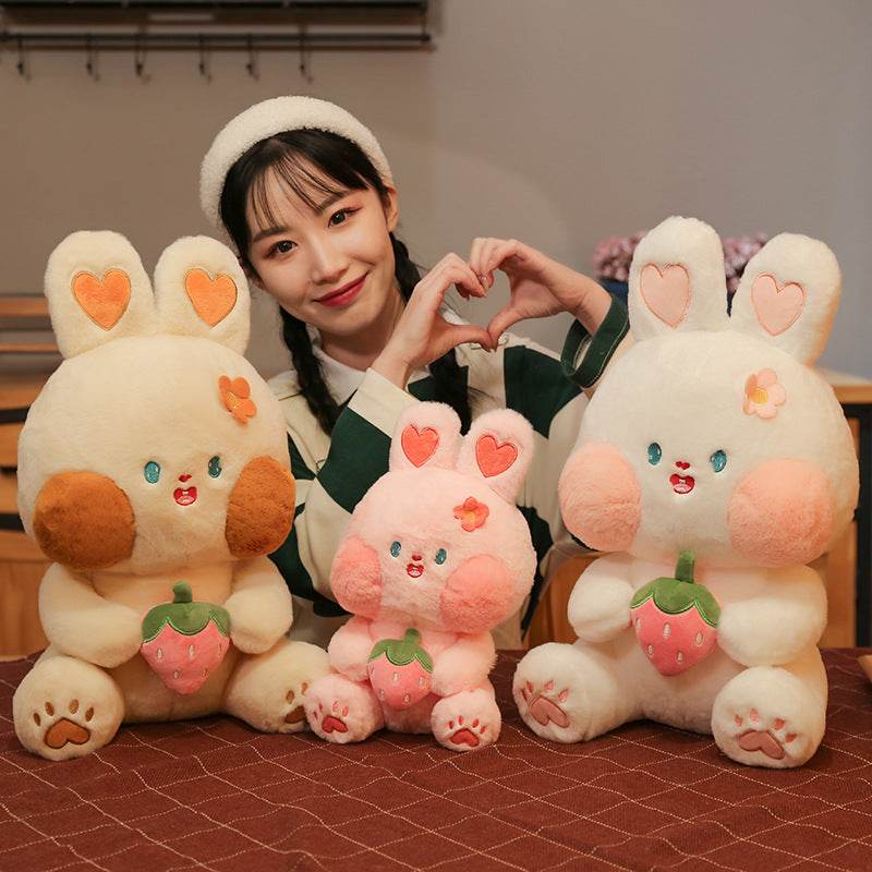 Shop CuddleBun Kawaii Bunny Plushie - The Softest Huggable Rabbit - Goodlifebean Plushie | Stuffed Animal