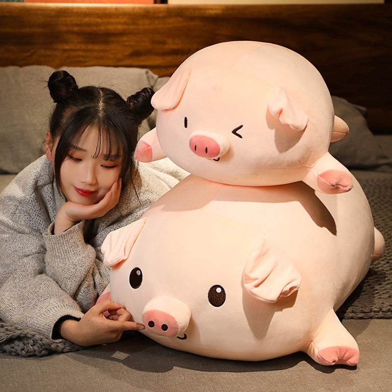 Shop Evie: Chonky Chubby Piggy Plushie | Stuffed Animal Pig - Goodlifebean Plushie | Stuffed Animal