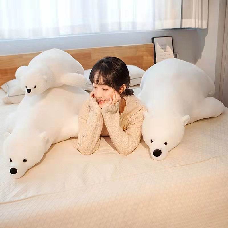 Shop Snowy: Large Stuffed Polar Bear | 3.6ft Polar Bear - Goodlifebean Plushie | Stuffed Animal