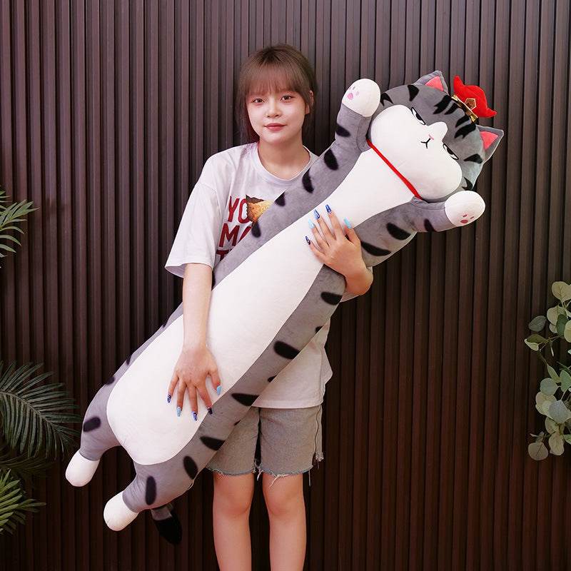 Shop Grumpy Long Cat Pillow Plush - Goodlifebean Plushie | Stuffed Animal