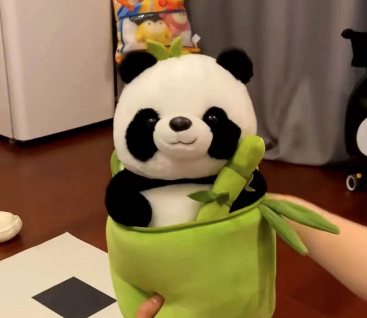 BuyKawaii Panda Plushie Inside Bamboo | Cute Panda Plushie - Goodlifebean Plushies | Stuffed Animals