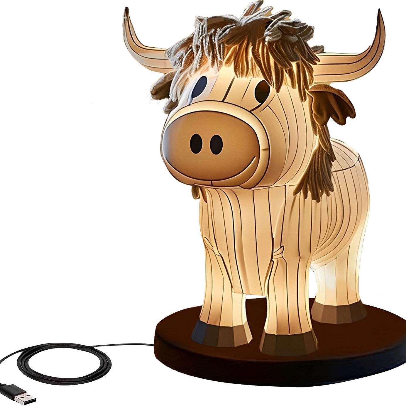 Shop Moo N Glow: Cute Cow Table Lamp - Goodlifebean Plushie | Stuffed Animal