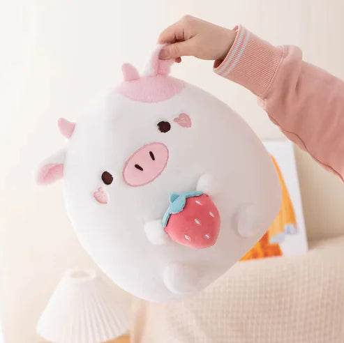 Shop Berry: Kawaii Cow Plushie | Stuffed Animal Cow - Goodlifebean Plushie | Stuffed Animal