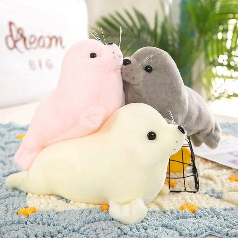 Shop Cuddly Kawaii Baby Seal Plushie - Goodlifebean Plushie | Stuffed Animal
