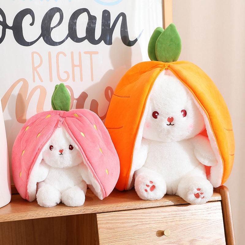 Shop Fruity Floppy: Mini Reversible Bunny Plushie - Goodlifebean Plushie | Stuffed Animal