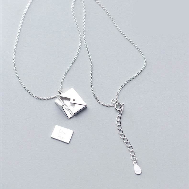 Shop Personalized Sterling Silver Envelope Necklace - Goodlifebean Plushie | Stuffed Animal