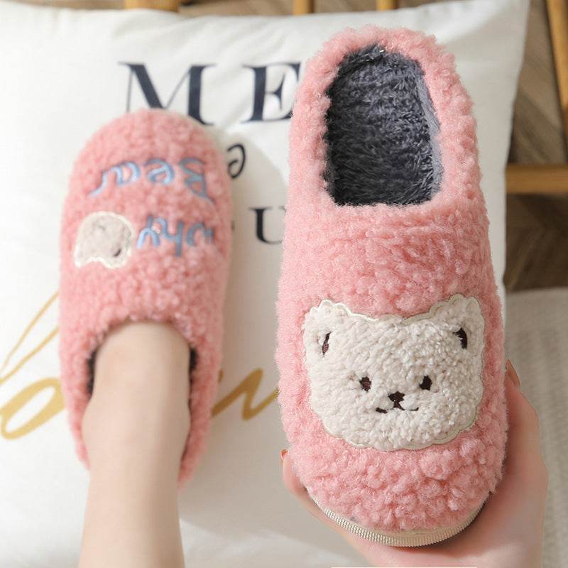 Shop Fuzzy Plush Bear Slippers - Goodlifebean Plushie | Stuffed Animal